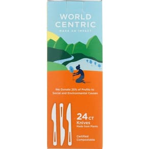 Caso de amido de milho faca de 12 X 24 PC por World Centric