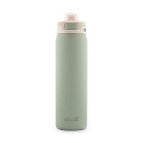 Garrafa de água Ello Pop & Fill 650 ml de pistache de aço inoxidável