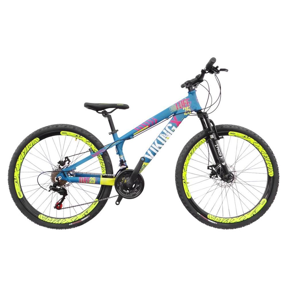 Bicicleta de Grau Freeride Aro 26 Viking X25 Freio Disco 21V