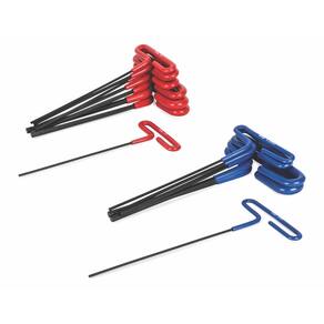 Conjunto de chaves hexagonais Titan 12765 SAE de 14 peças e alça métrica em T