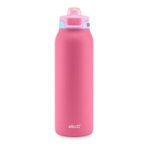 Garrafa de água Ello Pop & Fill 946ml em aço inoxidável Cherry