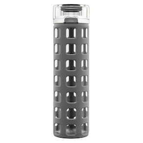 Garrafa de água Ello Syndicate Glass 600 mL com tampa giratória cinza