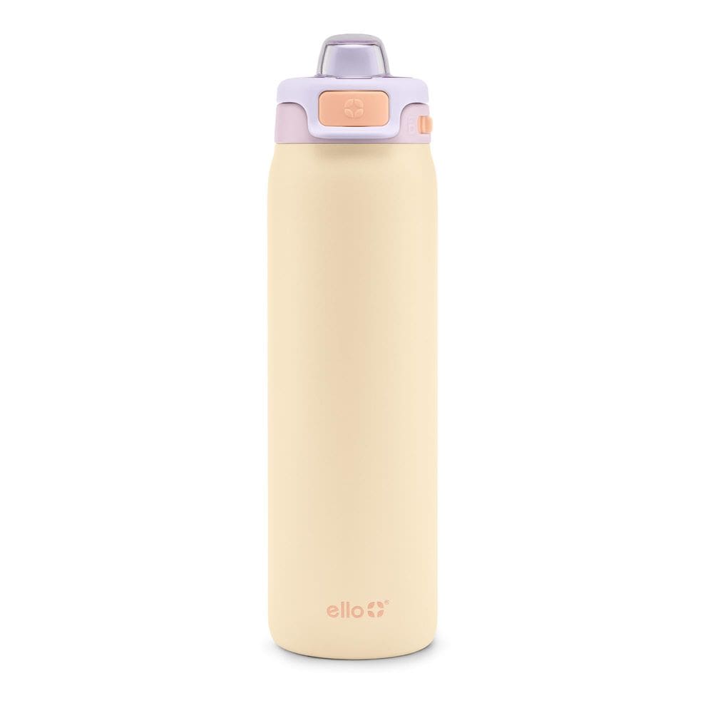 Garrafa de água Ello Pop & Fill 650 ml em aço inoxidável pastel