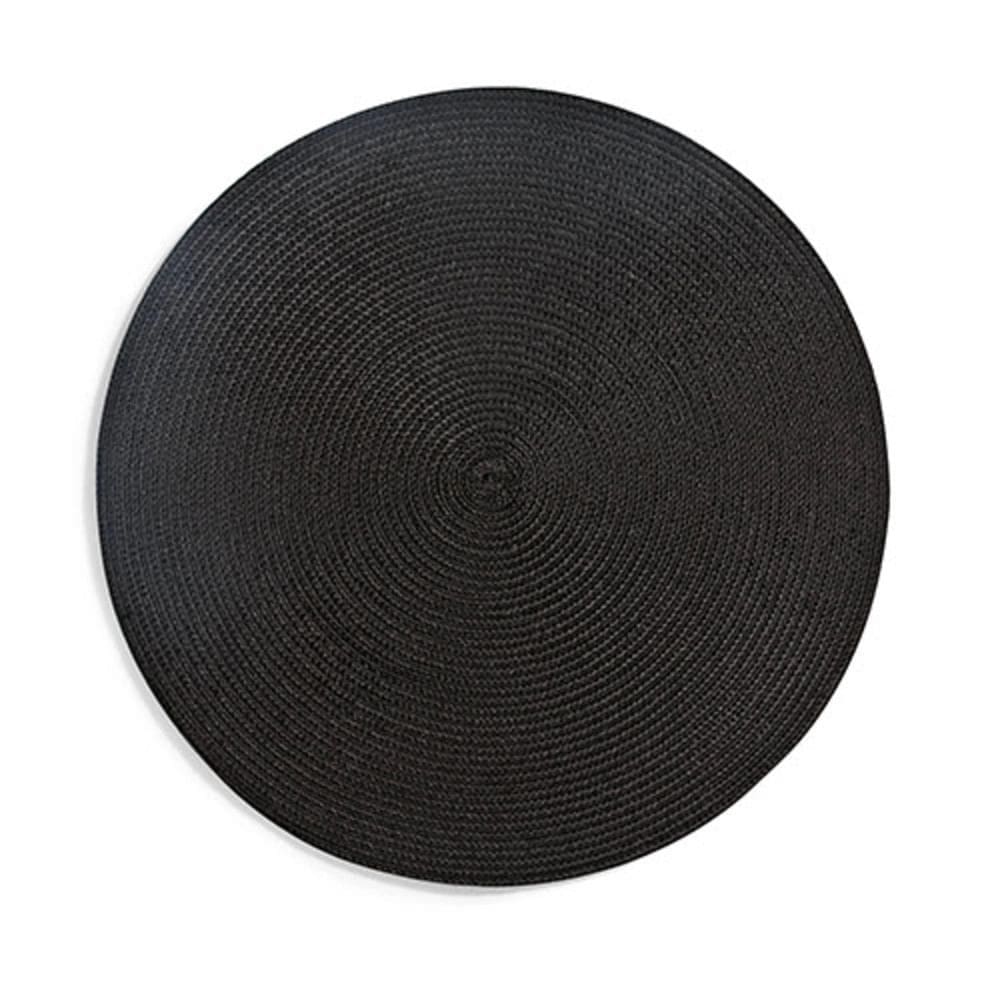 Jogo Americano Copa & Cia Luna em Poliéster Preto 38cm 1 Peça