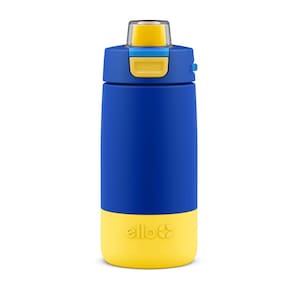 Garrafa de Água Ello Kids Colby Aço Inoxidável 350mL Azul