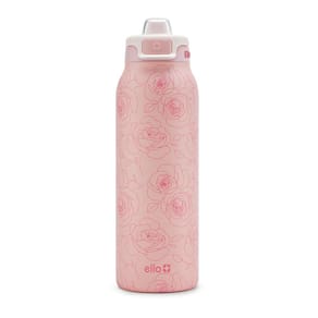 Garrafa de água Ello Pop & Fill 946ml de aço inoxidável Roses