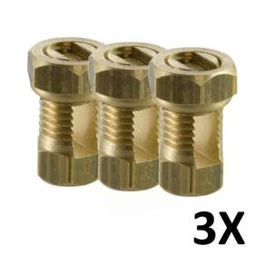 Kit 3 Conector De Pressão Parafuso Split Bolt Metálico 10Mm