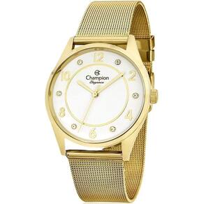 Relógio Champion Feminino Elegance Mash + Folheados Cn25690D
