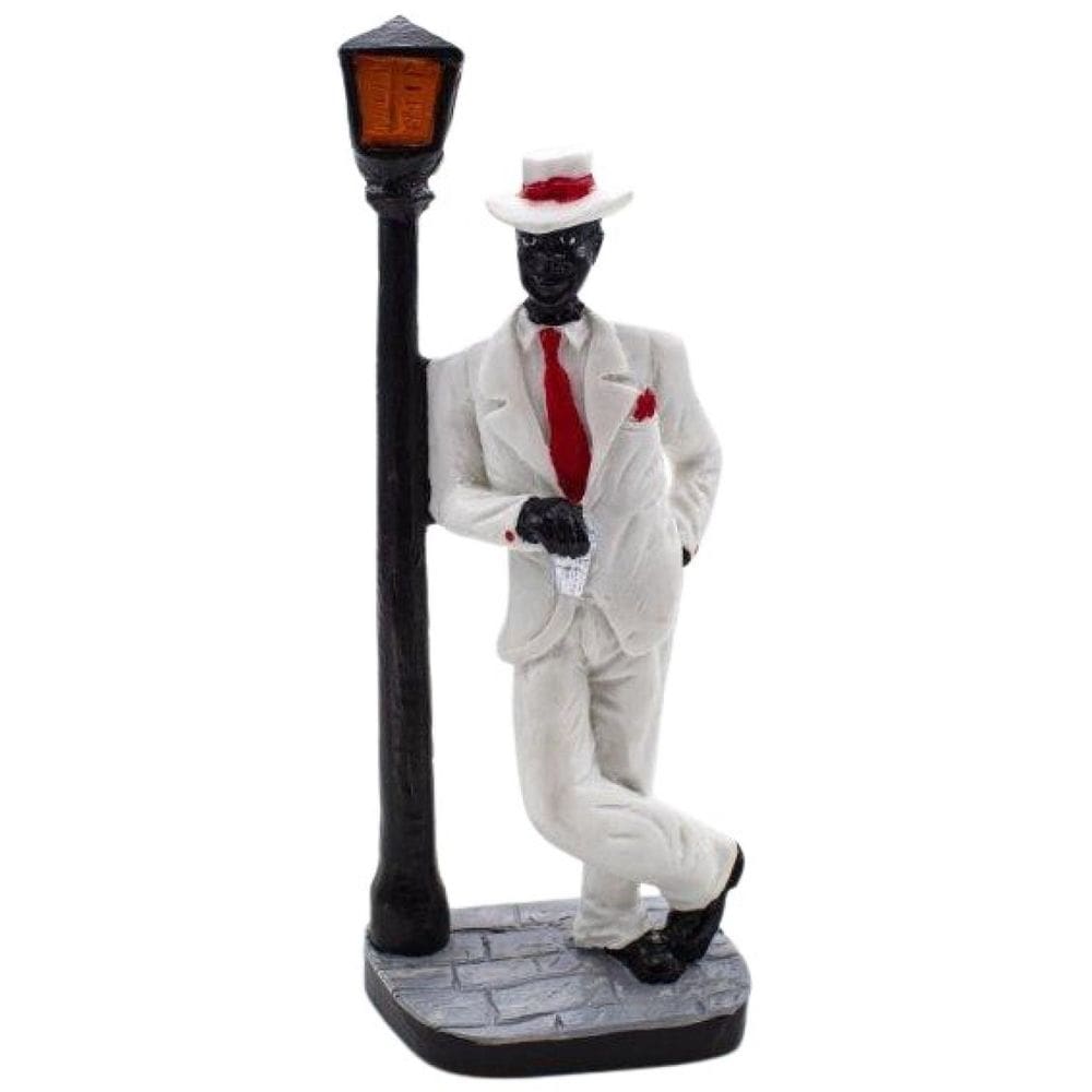 Imagem Zé Pilintra No Poste 2 Resina 18 Cm