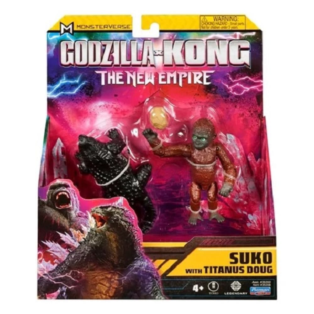 Godzilla Vs Kong Novo Império – Bonecos Articulados Suko e Titanus Doug – Sunny