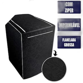 Capa Para Máquina De Lavar Electrolux Brastemp Consul Preta