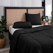 Kit Edredom Casal Queen 3 Peças Margarida Cama Box Preto