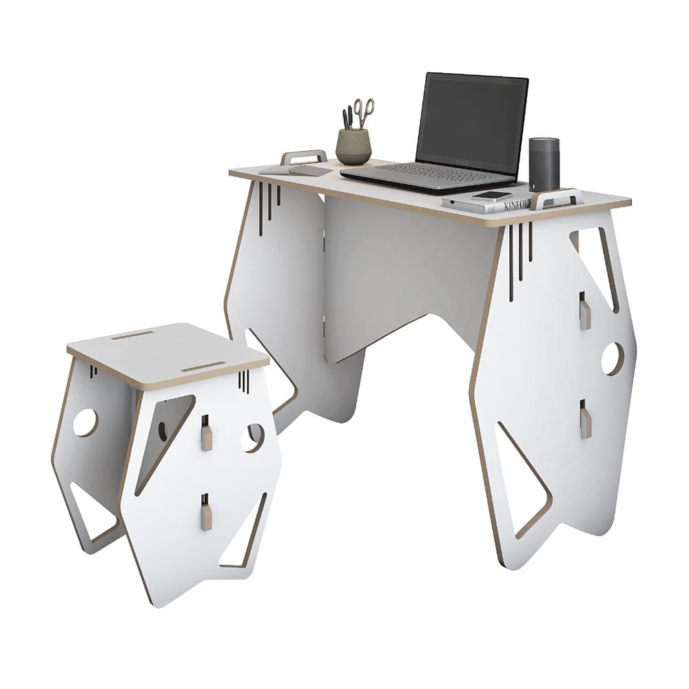 Kit de Escrivaninha e Banqueta Soho