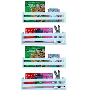 Kit 4 Ninchos Quarto Infantil Pratileira Estante