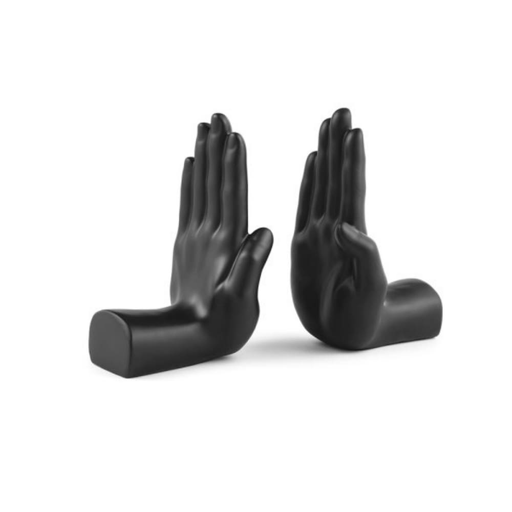 Aparador Em Poliresina De Livros Mãos Mart Preto