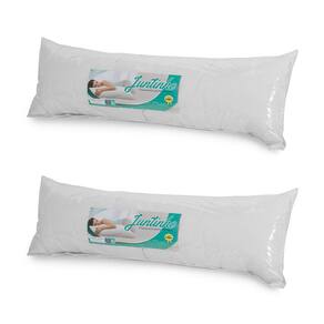 Kit 2 Travesseiros de Corpo Ricardão Juntinho 130x40 Fibra Super Soft Antialergico - Celiflex