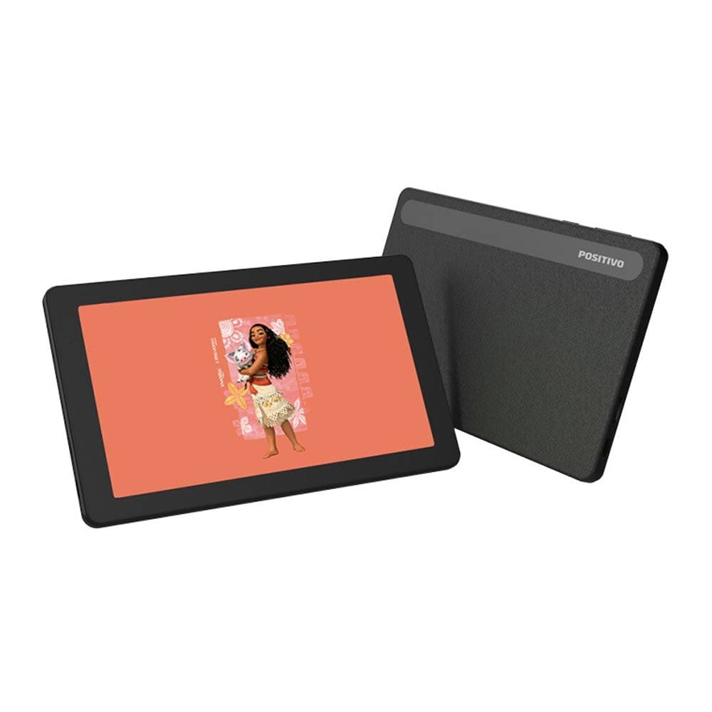 Tablet Positivo Vision TAB 7 Moana Tela 7”, 64GB, 3GB RAM Octa Core, 2 Capas de Proteção – Preto