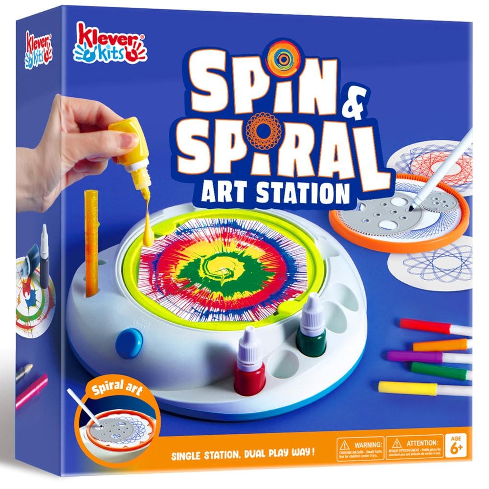 Kits Klever Spin & Spiral Art Station para crianças de 6 anos ou mais