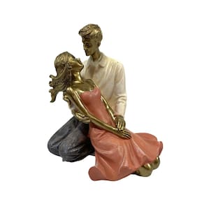 Casal Sentado Resina 12x10x14cm - Espressione Mabruk