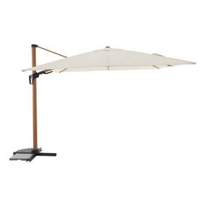 Ombrelone Lateral Aluminio 300cm Base Em Cruz E Rotacao 360deg