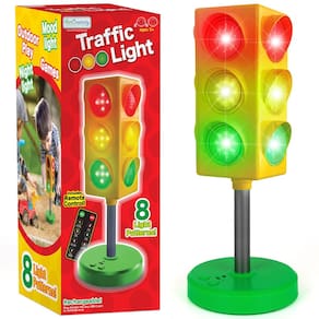 Candeeiro de mesa ArtCreativity Traffic Light para crianças com controle remoto