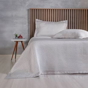 Kit Colcha King Satinatta Cetim Toque Pele de Pessego 260x280cm