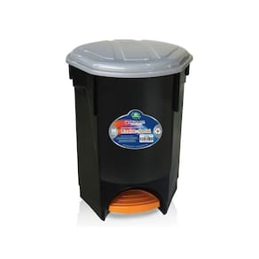 Lixeira 30Lts Com Pedal Montado Cozinha Banheiro Arqplast