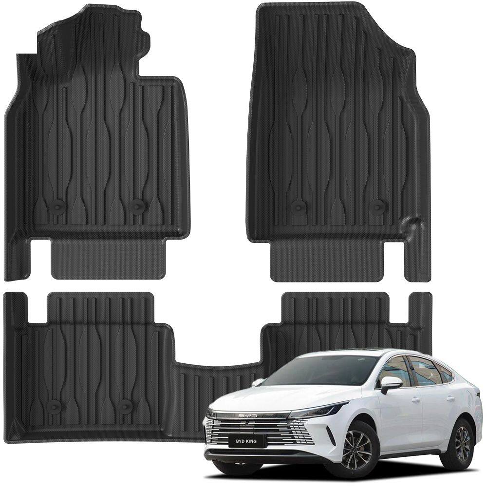 Tapete automotivo bandeja de borracha para BYD King Conjunto 3 PCS Ekap