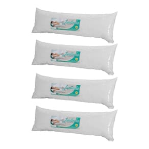 Kit 4 Travesseiros de Corpo Ricardão Juntinho 130x40 Fibra Super Soft Antialergico - Celiflex