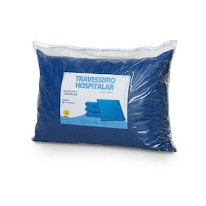 Travesseiro Hospitalar Pós Operatório Revestido em Napa Impermeável 60x40x10cm