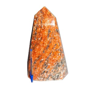 Ponta Calcita Laranja Pedra Natural 31,5cm 7,6kg Classe B