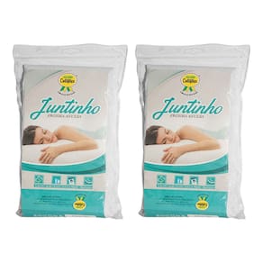 Kit 2 Fronhas para Travesseiro de Corpo Ricardão Juntinho Poliéster Branco - Celiflex