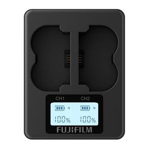 Carregador de bateria duplo Fujifilm BC-W235 para bateria NP-W235