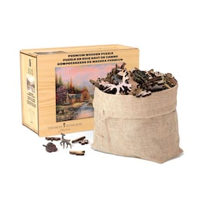 Quebra-cabeça de madeira Buffalo Games Thomas Kinkade Sierra Paradise 500p