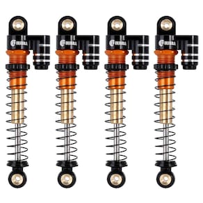 Amortecedores INJORA de 43 mm de alumínio para axial SCX24 (dourado)