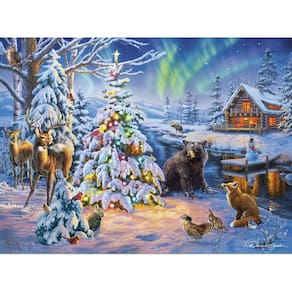 Quebra-cabeça Buffalo Games Woodland Christmas 1000 peças