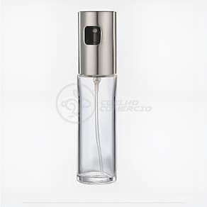 Spray de Cozinha Borrifador de Óleo Azeite e Vinagre Frasco de 100ml Aço Inoxidável
