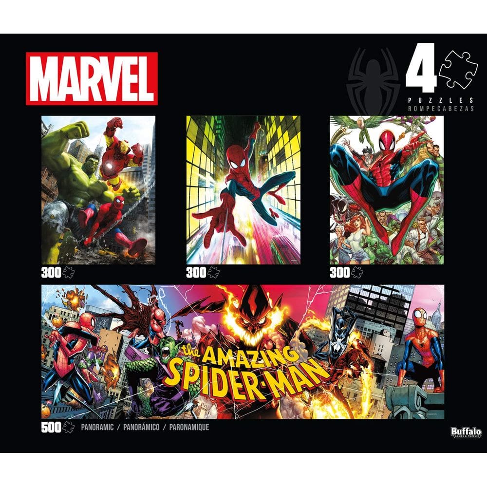 Quebra-cabeça Buffalo Games Marvel 4 em 1 para adultos