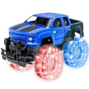 Toy Monster Truck ArtCreativity Light Up azul e preto 20 cm