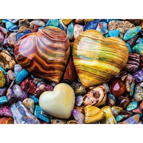 Quebra-cabeça Ceaco Heart Stones, 300 peças, economizador de espaço