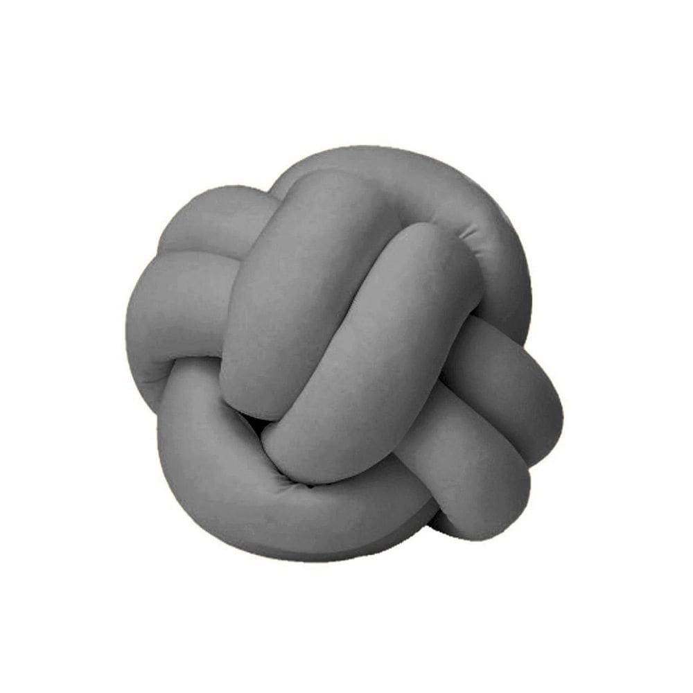 Almofada Decorativa Nó - 25cm Cinza