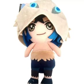 Brinquedo de pelúcia Bandai Demon Slayer Kimetsu no Yaiba Inosuke Chibi