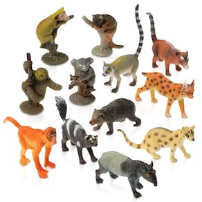 Conjunto de estatuetas ArtCreativity Rainforest, pacote com 12 para crianças