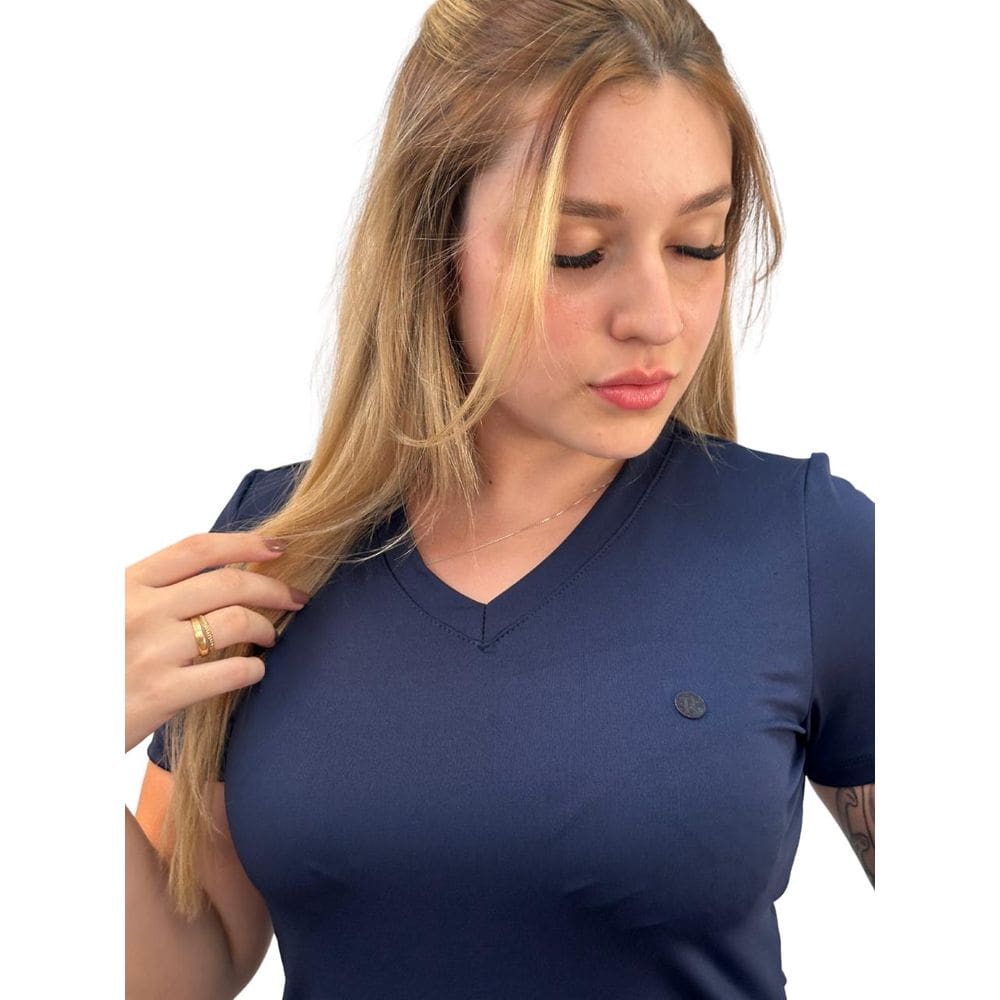 Conjunto Pijama Cirúrgico Scrub Ame Azul Marinho