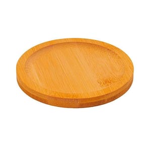 Porta Copos Redondo Em Bambu Ecokitchen 10 Cm