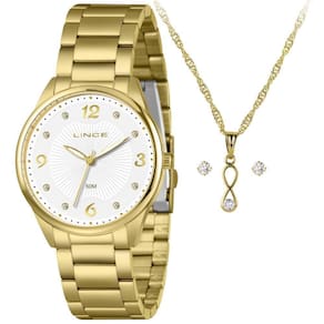 Relógio Lince Feminino Ref: Lrgh208L40 K09Ls2Kx Dourado +