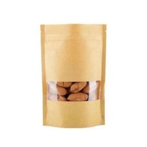 Kit 50 Sacos Stand up Pouch 12x20cm - Visor+Fecho