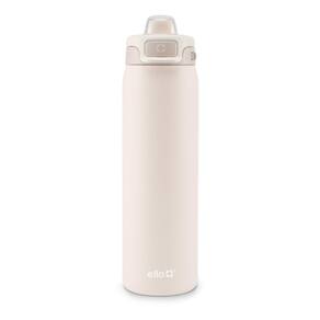 Garrafa de água Ello Pop & Fill 650 ml de creme tonal de aço inoxidável