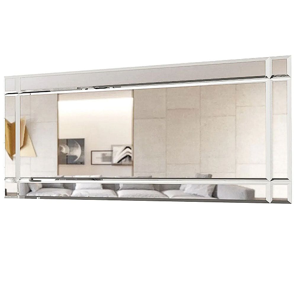 Quadro Espelho Bisotê 160cm EDN Cor Prata