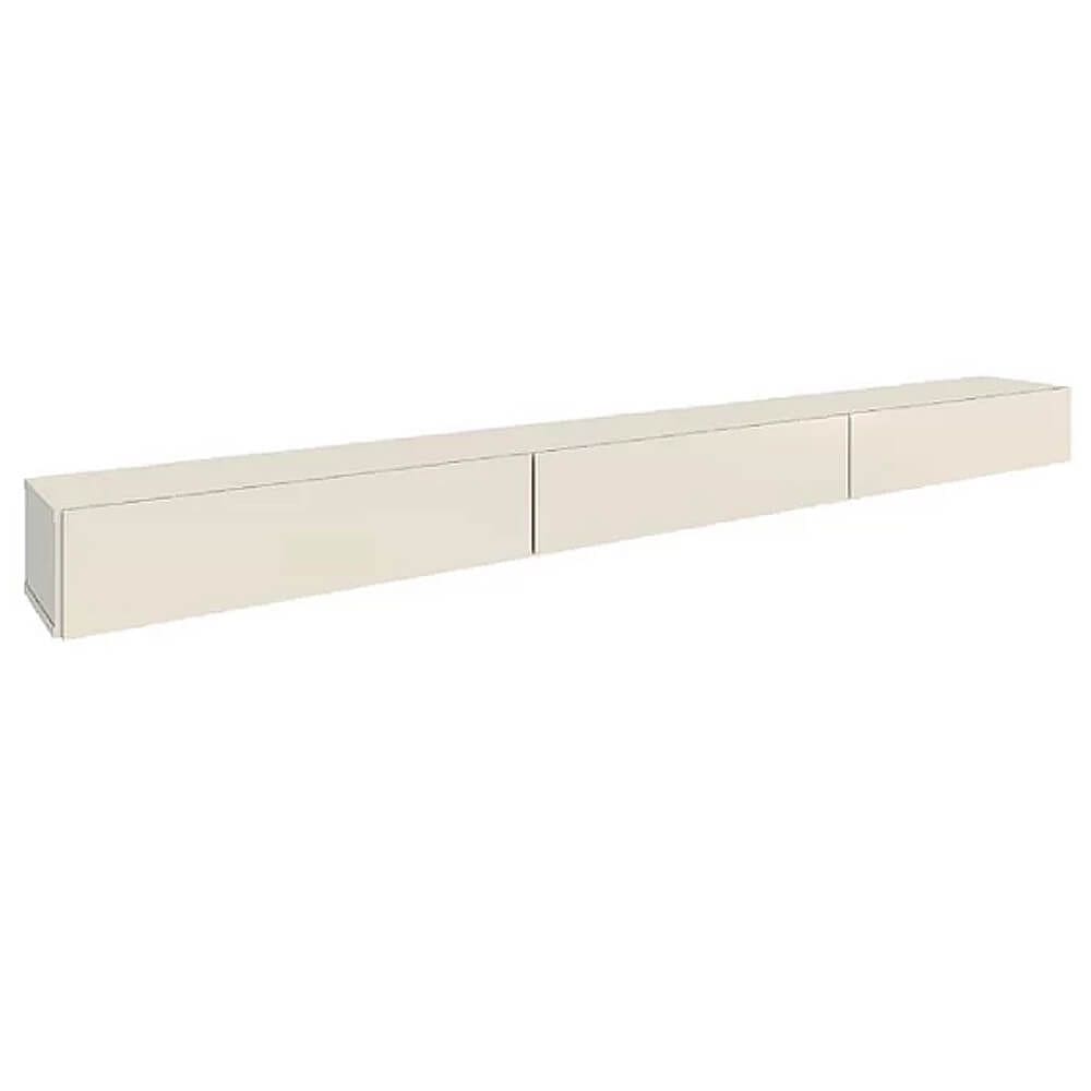 Nicho Suspenso Aspen 217cm com 3 Portas EDN Cor Off White
